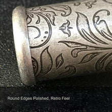 WAWAYU Portasigari, Portable Singolo Sigaro Tubo, idratante Cigar Box, Retro Style Rame Puro Carved Cigar Box. (Color : Metallic)