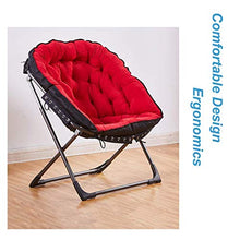 BJH Lettini Pieghevoli Lettini Prendisole Moon Chair Sedie da Campeggio Imbottite Sgabelli per Il Tempo Libero da Esterno Pieghevole Portatile