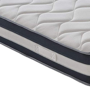 Materassiedoghe - Materasso Matrimoniale Memory Gel da 6,5cm rinfrescante a 9 Zone Differenziate Alto 25cm con Memory Gel Ortopedico Certificato Presidio Medico con DETRAZIONE (160x190)