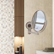 Dasorende Specchio Da Bagno Specchio Cosmetico Ingrandimento 1X / 3X Ventosa Specchio Da Trucco Regolabile Specchio Da Bagno un Doppia Faccia