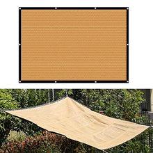 BYWWANG Resistente Protezione Solare Traspirante Retina per Ombra, Protezione Solare Esterna per Balcone da Giardino Beige