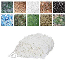 Rete Ombreggiante Maglia Parasole Rete Mimetica Shade Net Sun reticolato Camo tende da sole tenda tessuto Oxford, adatto per nascondere travestimento Caccia tiro 3x5m grande giardino, bianco Più dimen
