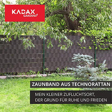 KADAX Nastro per recinzione in resina Technorattan, 19 x 255 cm, 10 colori, strisce di protezione dalla privacy, rullo per la privacy, paravento per balconi, terrazze, recinzioni da giardino (miele)