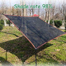 KDDEON Rete Ombreggiante 95%,Rete Telo Ombra Traspirante Resistente Ai Raggi UV,Tessuto Ombreggiante Crittografato,per Serra/Giardino/Domestico,con Occhielli e Cordoncino (4x6m/13x20ft)