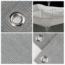 WUZMING Recinzione Copertura Balcone Resistenza alle Intemperie Parabrezza Protezione UV HDPE Patio Copertura Balcone con Occhielli, Altezza 1.1m/1.2m (Color : Gray, Size : 1.2x15m)