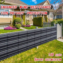 Ziligengsheng Rivestimento Recinzione 65x1000cm,Idrorepellente e Resistente agli Strappi,con Occhielli,per Ringhiera Protezione Balcone, Nero-Bianco