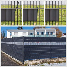 LSXIAO Giardino Privacy Paravento, 0,35mm Doghe in PVC Resistente alle Intemperie Senza Manutenzione Facile da Installare con Strisce di Serraggio per Recinzioni A Doppia Sbarra