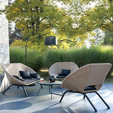 Set di mobili Portico per Patio, Balcone Divano Leisure Three Piece Suit Mobili da Giardino Courtyard all'aperto Cattan Sedia Rattan Sofacing Combinazione