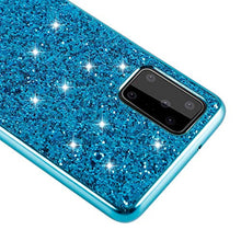 Nadoli Glitter Custodia per Huawei P40 Pro Rosso Morbido Silicone Bling Galvanotecnica Telaio Ultra Sottile Antiurto Antigraffio Protettivo Custodia Copertina Cover