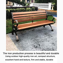 Sedia da giardino panchina da giardino, Panca da giardino in plastica da giardino con schienale da giardino, Posti a sedere da giardino per 2 persone su terrazza con prato, sedie da veranda