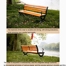 Panchina da giardino per esterni panchina sedia da parco, panchina da giardino a 2 posti in legno massello con schienale, sedile da giardino per terrazza con prato, panchina da cortile