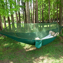 FTVOGUE - Amaca da campeggio doppia/singola e portatile, con zanzariera, per viaggi, campeggio, escursioni, cortile (01)