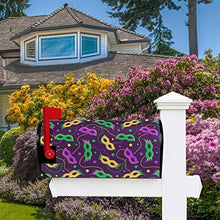 Mardi Gras Casella Postale Copre Perline Magnetiche Carnevale Grande Posta Casella Involucri Giardino Cortile Decorazione Casa Oversize Dimensioni 64,8 cm X 53,3 cm