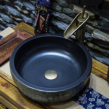Lavabo in ceramica con retro giradischi in ceramica artistica (40x15cm) Lavandini bagno