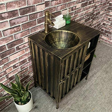 F-HOME Lavabo, Personality Creative Bar Bagno Lavandino Stile Industriale Retro Lavabo (Colore: Bronzo)