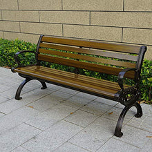 Panchina da giardino in lega di alluminio da giardino per esterni, sedile di riposo con schienale e bracciolo, panchina per il tempo libero da terrazza con decorazione da esterno, Può ospitare 2-3 p