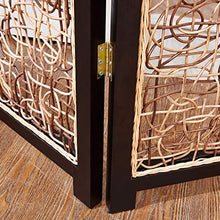 Room Screen Even Divisione piegante dello Schermo di Legno Solido del Rattan Reale, Blocchetto Vuoto Vuoto del Portico dello Schermo del Salone Moderno, Divisione Unica della Stanza del Rattan