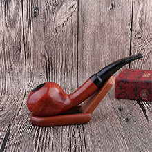 Martello portatile da uomo in radica con filtro rimovibile in legno