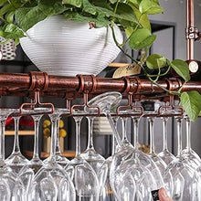 YWYW Portabicchieri da Vino Sospensione Decorazione retrò Portabottiglie da Vino Portabicchieri da Bar Portabicchieri da Vino Cornice Calice (Dimensioni: 120 * 35 cm)