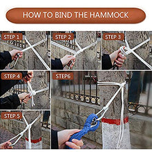 EASY EAGLE Amaca da Giardino con 60CM Aste di Legno, 220x120CM Amache Cotone con Cuscino Gonfiabile per Campeggio Viaggio, Carico 300KG, Strisce Verde-blu