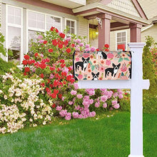 Boston Spring Pink Boston Terrier - Copertura magnetica per cassetta postale per giardino, giardino, cortile, dimensioni standard, 53 x 45 cm