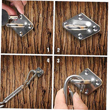 NaisiCore Tenda a Vela Kit di Fissaggio, 1 Set Heavy Duty Parasole Sail Kit di Fissaggio, Acciaio Inox 304 Parasole Sail Fissaggio Accessori Hardware Kit, M6 Heavy Duty Tenda l'insieme del