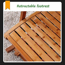 DGHJK Sedia Relax per Esterni Zero Gravity Sedia Pieghevole reclinabile da Giardino Sedia da Giardino Sedia a Dondolo in bambù con Comodi Cuscini Carico Massimo 200 kg