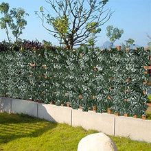 YUXO Artificiale Siepe Finta Foglia Edera Recinzioni decorative Foglia di poliestere Copertura di resistenza agli agenti atmosferici Pareti da giardino Schermo per la privacy Recinzione foglia artific