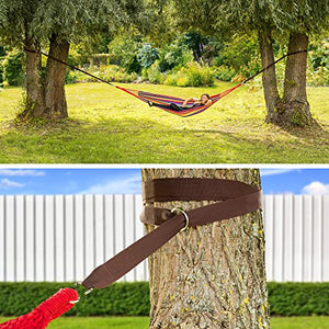 TecTake Set Completo di Fissaggio per amache - 640 cm - Portata Massima: 200 kg - Marrone -