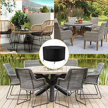 N / A mobili di Copertura Home, Impermeabile Antivento mobili da Giardino UV, coperture Patio Tavolo utilizzato per la Pesante Oxford mobili Panno Rattan,160x90cm,Nero
