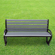 ZXF- Park Outdoor Chair, Schienale in Legno Massello di Alluminio Pressofuso in Legno Anticorrosivo, Sedia per Il Tempo Libero Comunitario, Doppia Panca con Protezione Solare Anticorrosiva