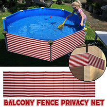 Protezione per balcone impermeabile, rivestimento per balconi, balconi e balconi, copertura per terrazze, balconi, recinzioni (90 x 500 cm) (B)