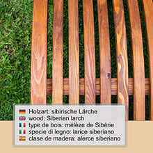 Ampel 24, Sedia a Sdraio in Legno Cannes | Forma ergonomica ca. 185 x 60 cm | Resistente alle intemperie | Regolabile in 4 Posizioni Diverse