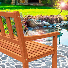 Deuba Panca da Giardino Kensington in Legno di Acacia 2 posti panchina terrazza arredo Giardino