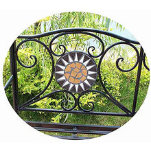 GaoF Panchina da Giardino per terrazza Panchina per Il Tempo Libero da Esterno, panchina da Giardino in ghisa Resistente alle intemperie e antiruggine, panchina Decorativa a 2 posti con Schienale e