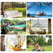 MIZOMOR 2pcs Cinghie Pendenti con Cuscinetti e Gancio di Protezione Dell'albero Forte Capacità Portante Cinghie per Amaca All'aperto per Swing Amaca Altalena di Corda o Poltrona Reclinabile