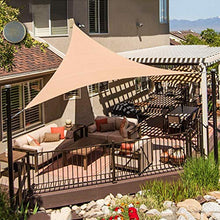 DUCCM Triangolare Vela Ombreggiante,HDPE Tende da Sole,per Giardino Balcone Terrazza Cortile,Protezione Raggi UV Parasole Esterno, Tende da Sole per Esterno