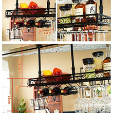 WLABCD Scaffale per Vino, Parete, Bar, Ristorante, Bottiglia per Vino, Scaffale per Scaffali, Supporto, Soffitto S, Sc a Soffitto, Portavolatrice Regolabile,100 * 25 Cm.