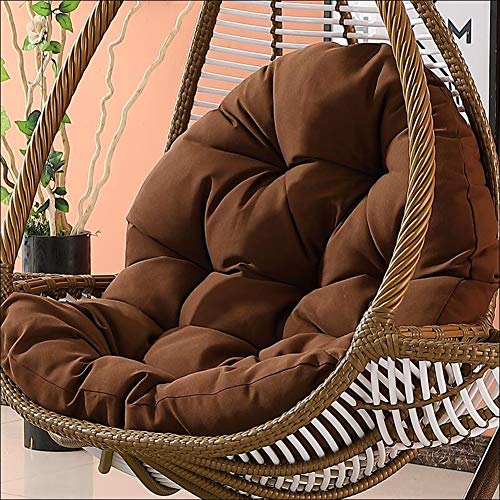 YAYONG Cuscino Sedile Altalena Nest Spesso Impermeabile Lavabile Appeso Egg Hammock Cuscini per Sedie Marrone (Solo Cuscino)