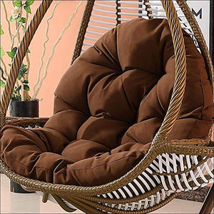 YAYONG Cuscino Sedile Altalena Nest Spesso Impermeabile Lavabile Appeso Egg Hammock Cuscini per Sedie Marrone (Solo Cuscino)