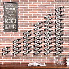 ZRCWW Parete Wine Rack, 4/6/8 Bottle Holder, Bottiglia di Vino Bagagli Display Rack, Verticale Rack Hanging Wine for Bar, Cantina, Cucina, Bronzo Metallo (Size : Hold 8 Bottles)