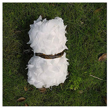 Mimetismo Decorazioni per Feste Rete Mimetica, Fodera Mimetica per Caccia, Tessuto Oxford Impermeabile, Rete ombreggiante per Auto 4 * 6m, Bianca (Size : 4 * 6m)