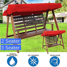 FINLR Dondolo Coperti da Giardino 3/2 Posti Resistente Ai Raggi UV Impermeabile, Parasole da Esterno for Balcone (Size : 190X130CM/75 X51)