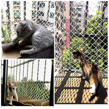 Rete di Sicurezza per Gatti per Balcone per Bambini, Rete per rimorchio per carico ringhiera per Scale Sicurezza Decorazione per Interni Rete per Piante da Giardino Rete Universale per Abiti