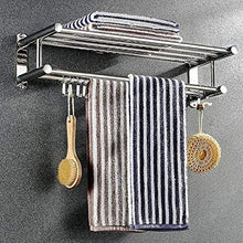 BALLYE Portasciugamani, portasciugamani a Parete, mensola da Bagno in Acciaio Inossidabile SUS 304, portasciugamani con Ganci, mensola da Bar, Stile Hotel-Punch_installation-50CM