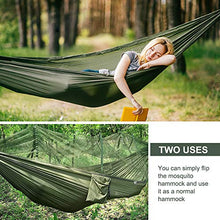 LATTCURE Amaca da Campeggio con Rete Zanzariera Ultra Leggera in Nylon con Zanzariera Cerniera 260 x 140 cm Fino a 300 kg con Cinghie e Moschettoni