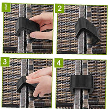 Clip Outdoor Furniture Patio Wicker clip di plastica Divano Connect Clamps per sedie mobili da giardino del sofà 10PCS 4.25CM