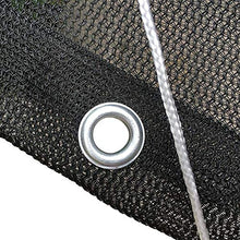 CXF Rete ombreggiante, 75% Nero Sunblock Ombra Panno Formati Multipli Resistente ai Raggi UV Ombra reticolato frangivento Tessuto di Maglia Tarp Bordo Taped (Size : 2x5m)