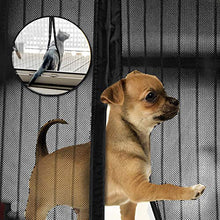 Forall-Ms Cortina di Zanzara della Porta Magnetica dello Schermo di Crittografia Resistente, Strisce Velcro Porta Zanzariera Magnetica Bambino E Dog Friendly,Purple-90×210cm