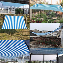 Tende da Sole, Vele Ombreggianti, Antistrappo, Azzurro, Lunga Vita, Protezione Solare UV, Anti età, HDPE, Campeggio, Giardino, Pergola, Esterno, Telo Ombreggiante (Color : Blue, Size : 3m X 4m)